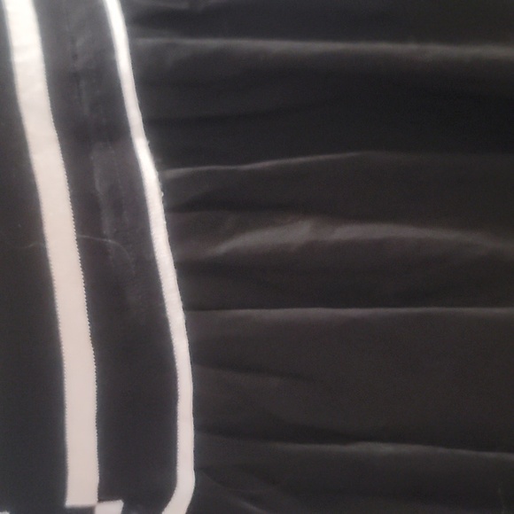 sweet generis Black white horizontal stripe maxi skirt gothic goth punk - Picture 6 of 9